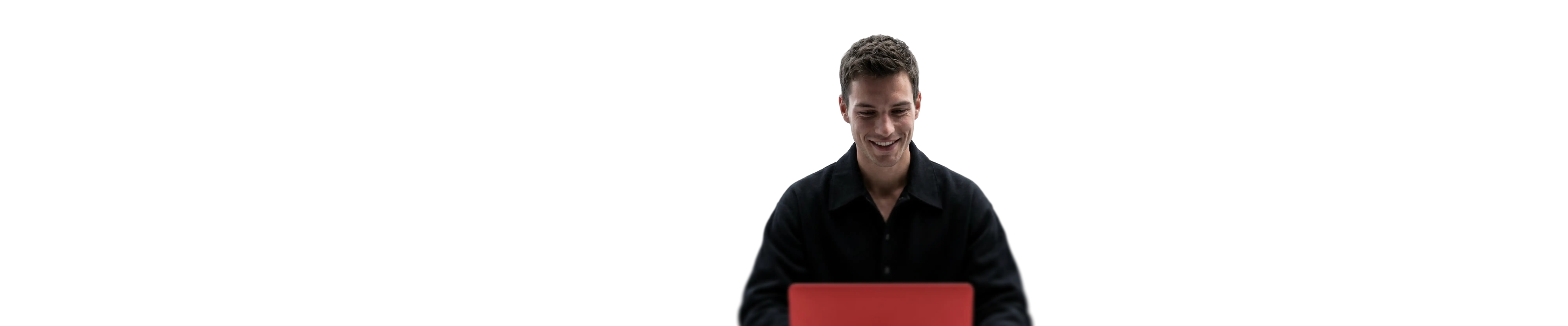 person using the Axi trading platform on a laptop